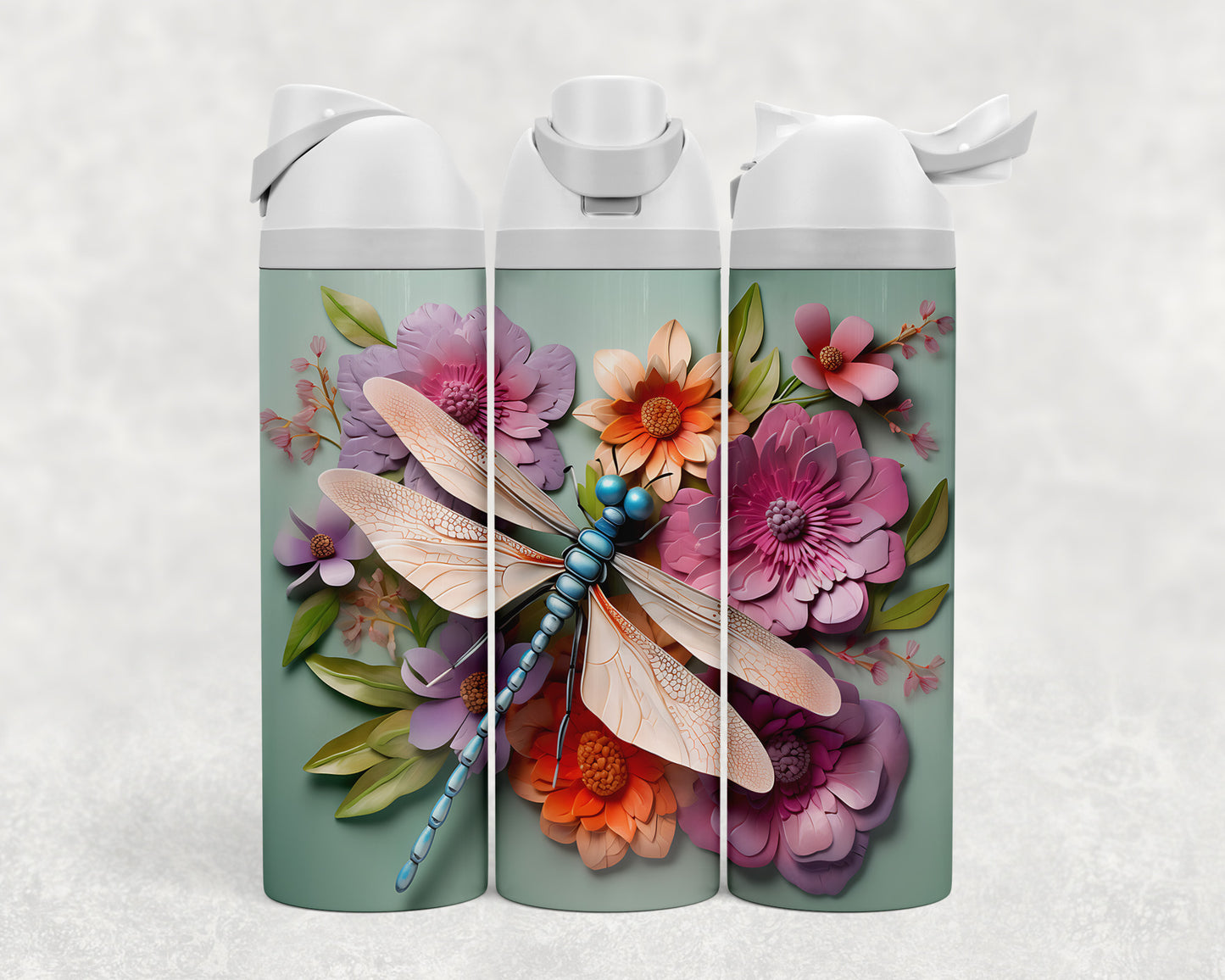 Dragon Fly 3D Sip & Flow Water Bottle