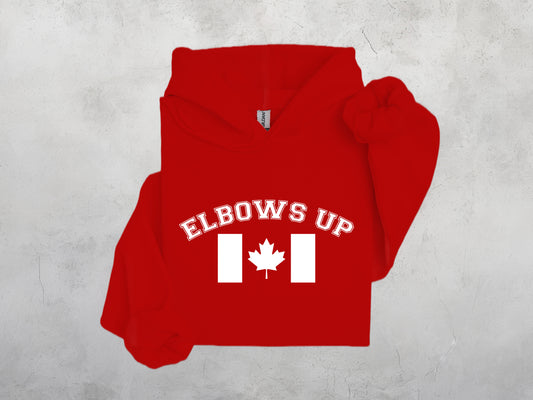 Elbows Up Sweatshirt, Crewdie, Hoodie, Full Zip-Up Hoodie