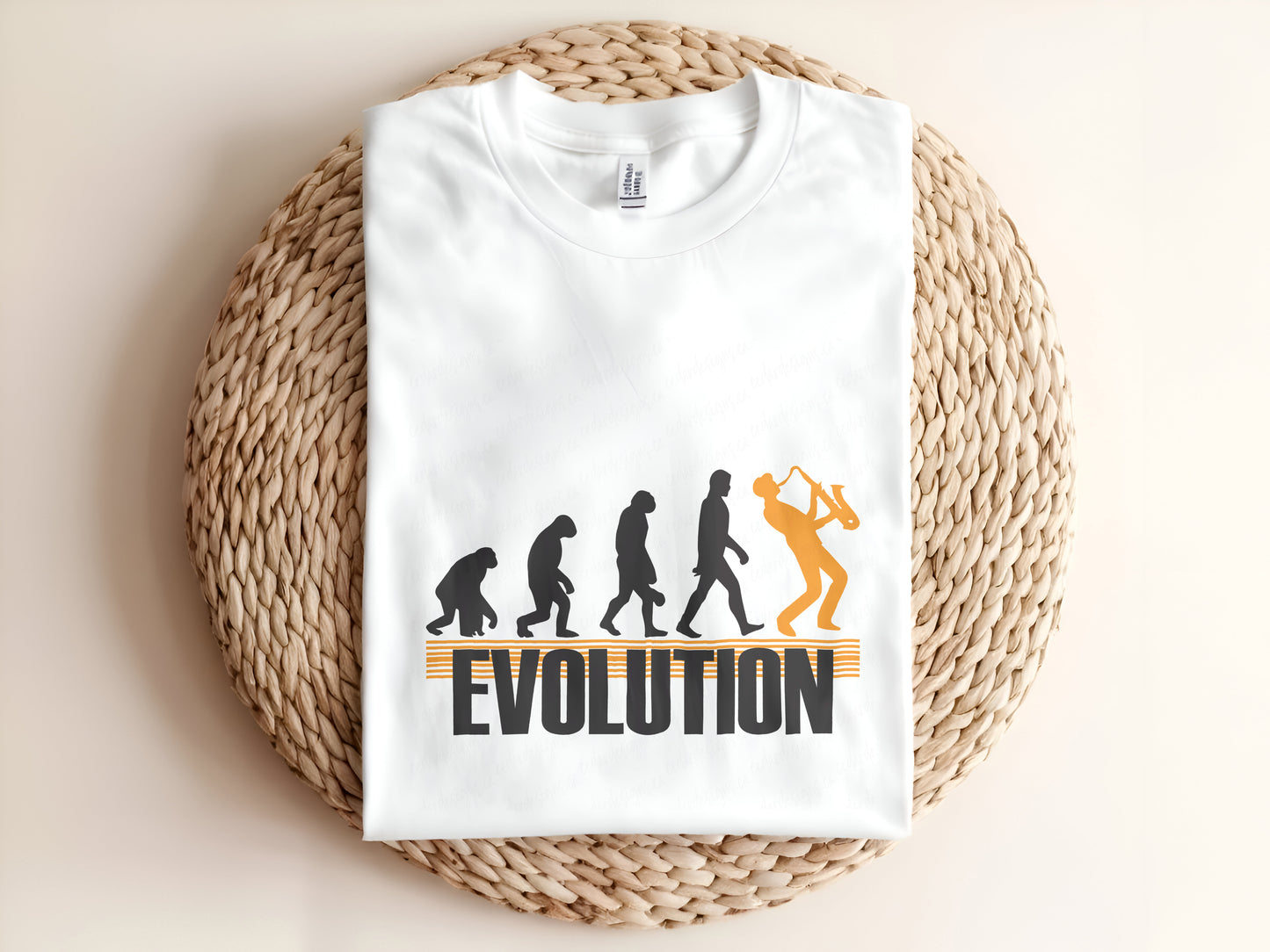 Evolution of a Saxaphone Player Adult T-Shirt