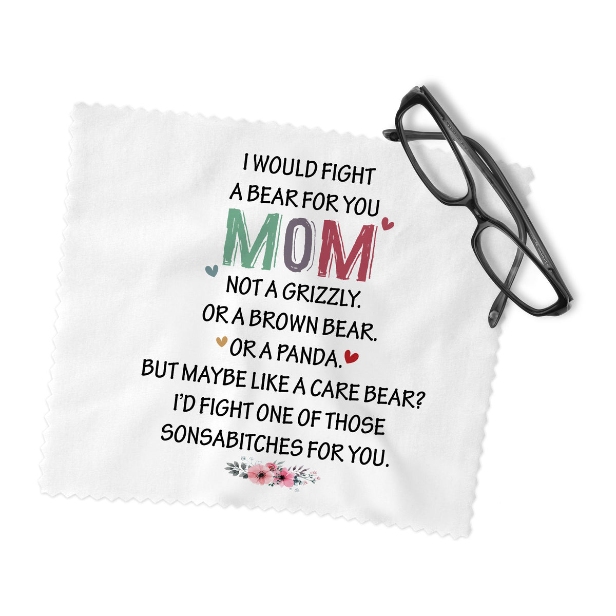 Fight a Bear Mom Lens Cleaning Cloth