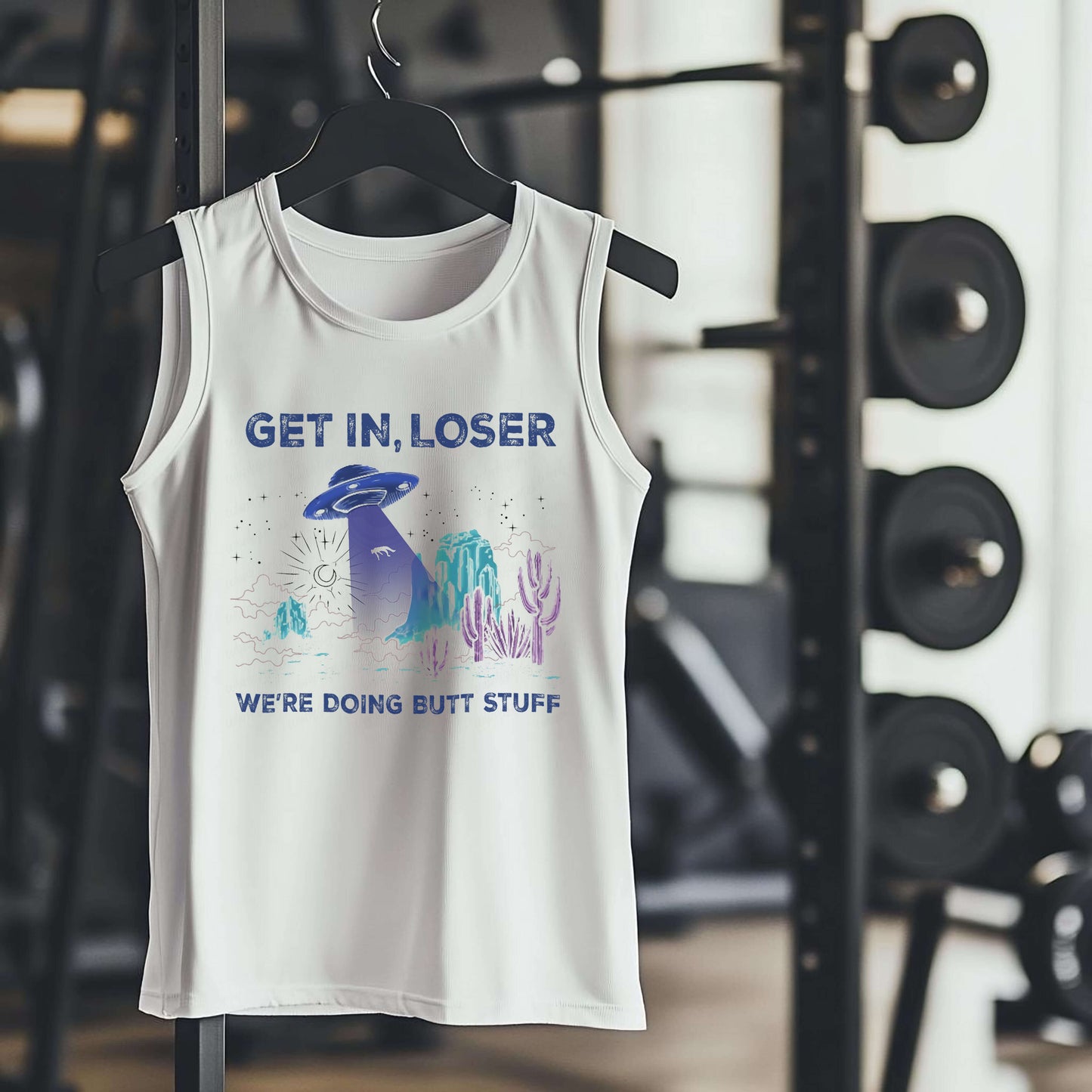 GET IN LOSER WE'RE DOING BUTT STUFF Premium Adult Tank – Lightweight & Versatile