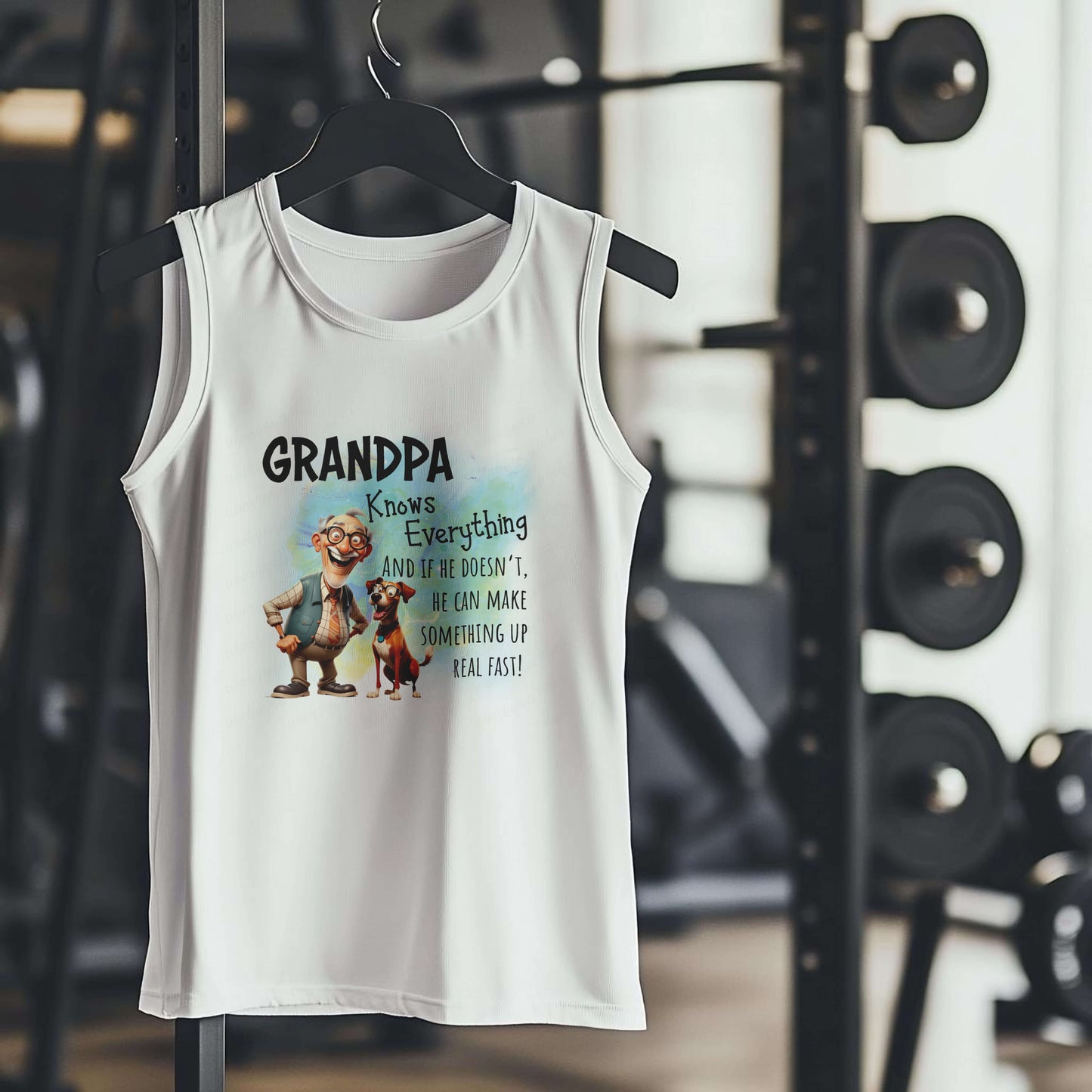 GRANDPA Knows Everything... Premium Adult Tank – Lightweight & Versatile