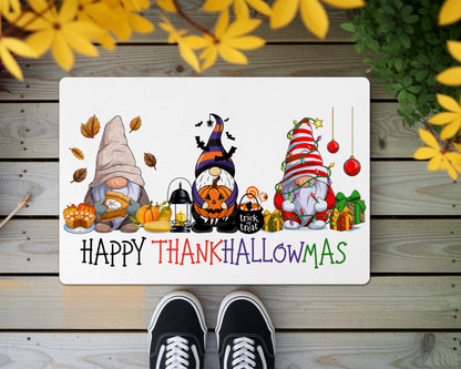 Happy ThankHallowMas Indoor & Outdoor Mat