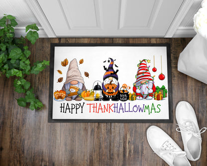 Happy ThankHallowMas Indoor & Outdoor Mat