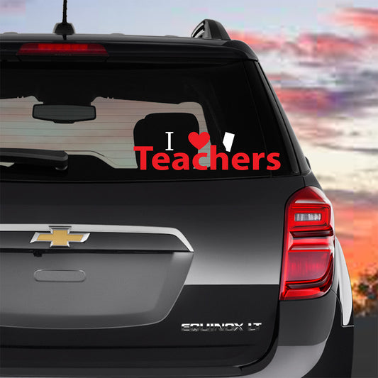 I Support Alberta Teachers Decal, Premium Vinyl Decal - Weatherproof & Easy to Apply!