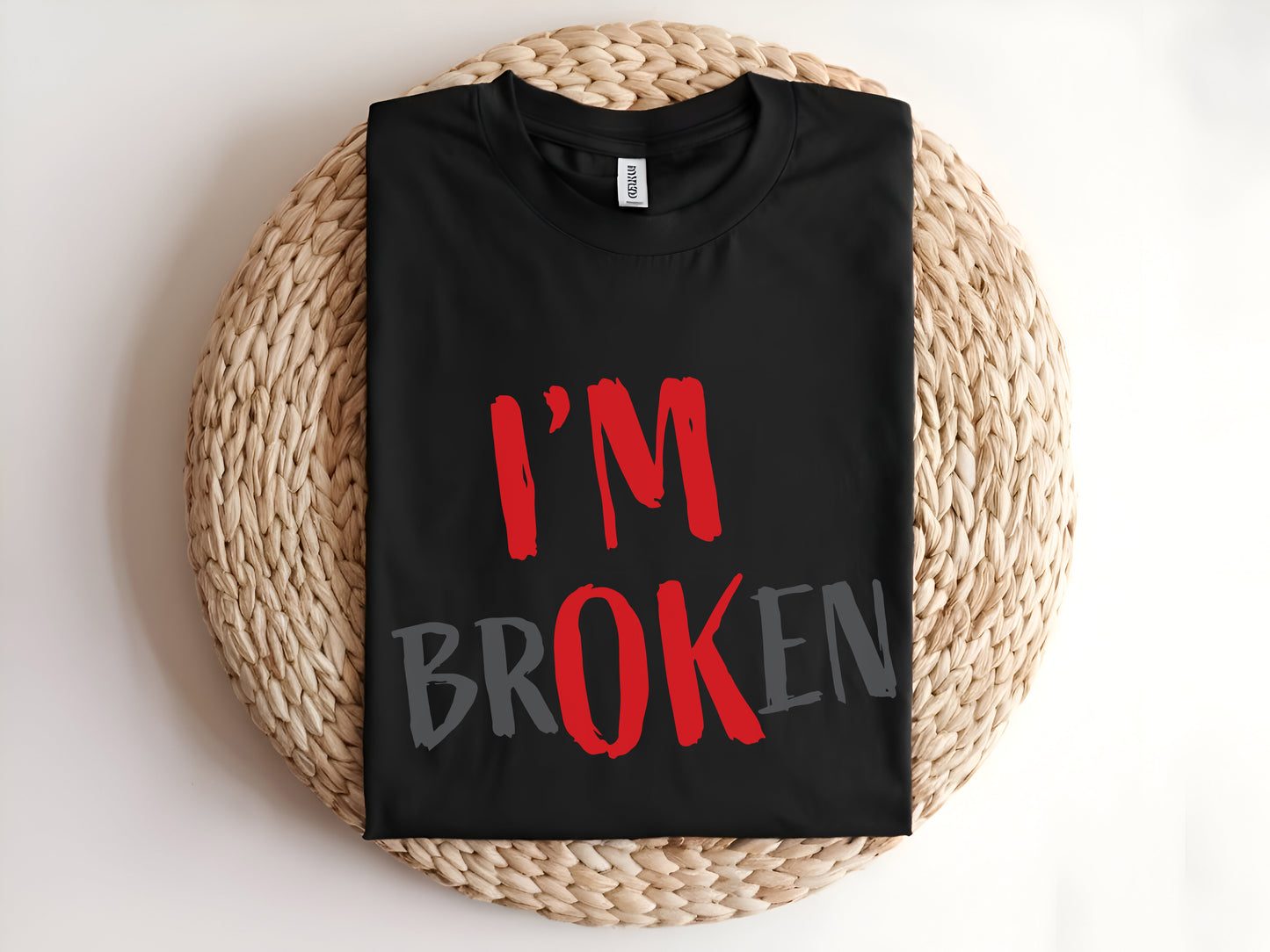 I'M BROKEN Adult Graphic Tee