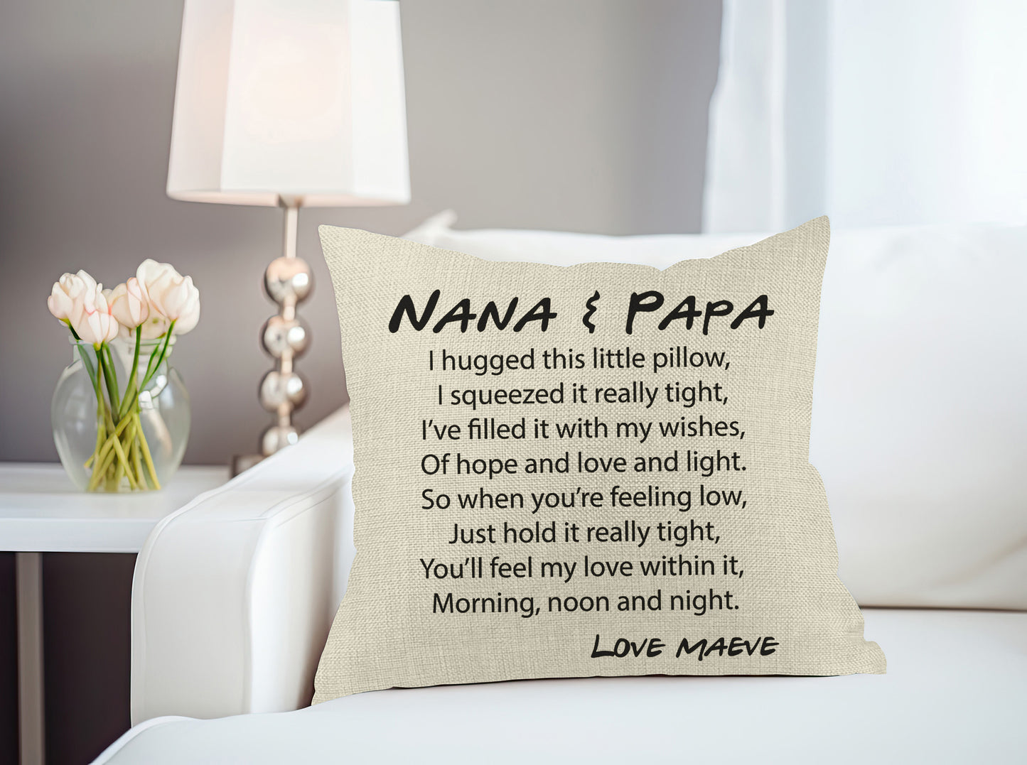 We hugged this little pillow Throw Pillow