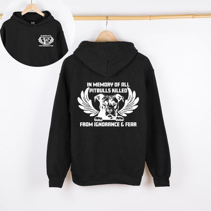 In Memory of all Pitbulls Sweatshirt, Crewdie, Hoodie, Full Zip-Up Hoodie