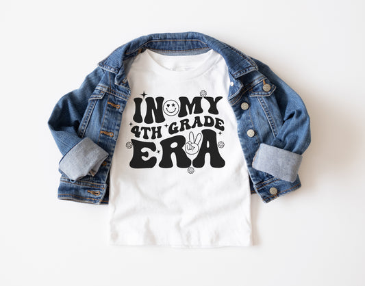 In my Fourth Grade Era Trendy Youth T-Shirt , Custom Graphic Tee for Kids, Soft & Stylish
