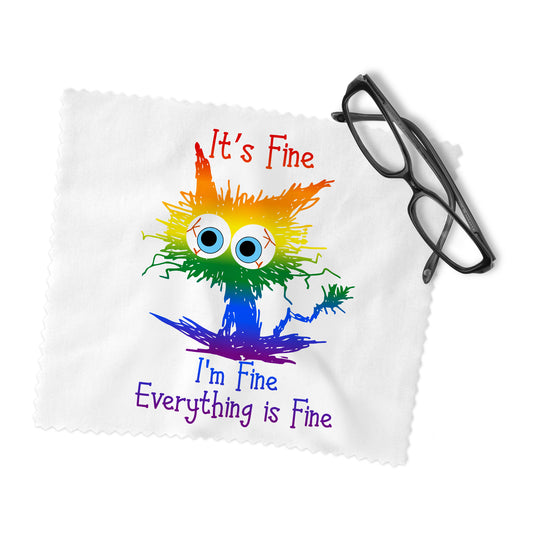It's Fine I'm Fine Everything is Fine Lens Cleaning Cloth