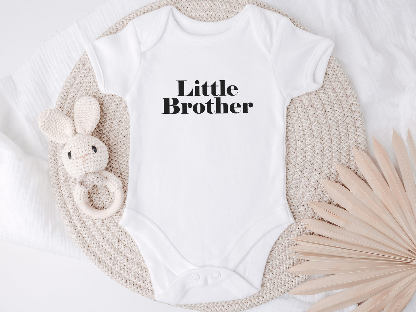 Little Brother Baby Onesie – Personalized Newborn Outfit, Gender Neutral, Baby Gift Idea