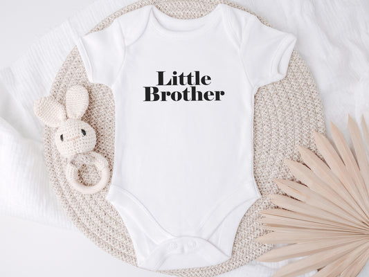 Little Brother Baby Onesie – Personalized Newborn Outfit, Gender Neutral, Baby Gift Idea