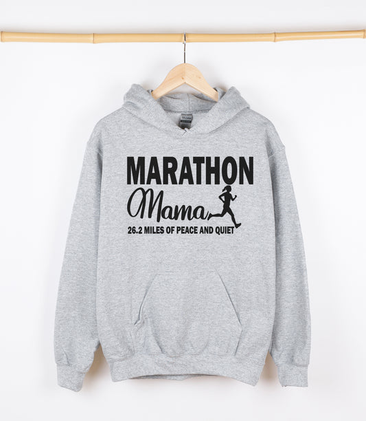 MARATHON MAMA Sweatshirt, Crewdie, Hoodie, Full Zip-Up Hoodie