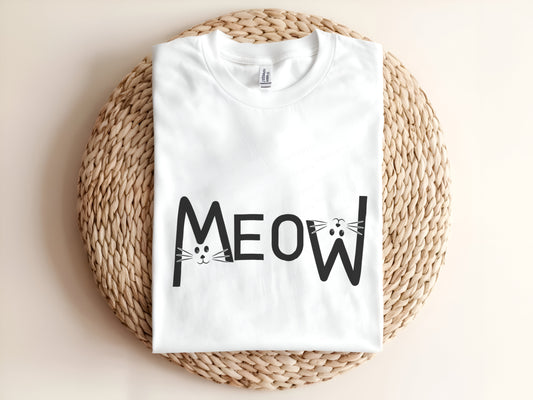 Meow Adult T-Shirt