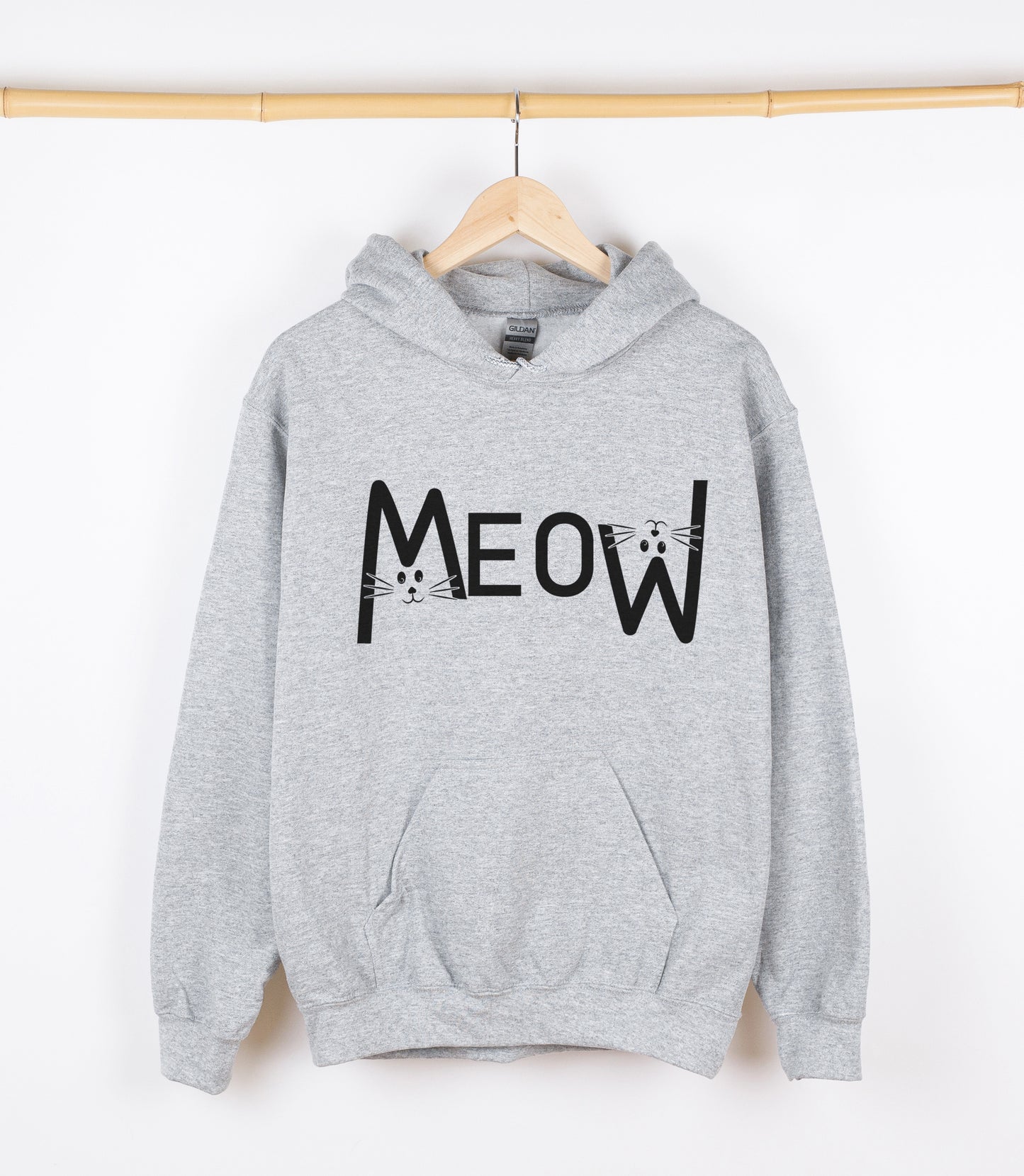 MEOW Sweatshirt, Crewdie, Hoodie, Full Zip-Up Hoodie