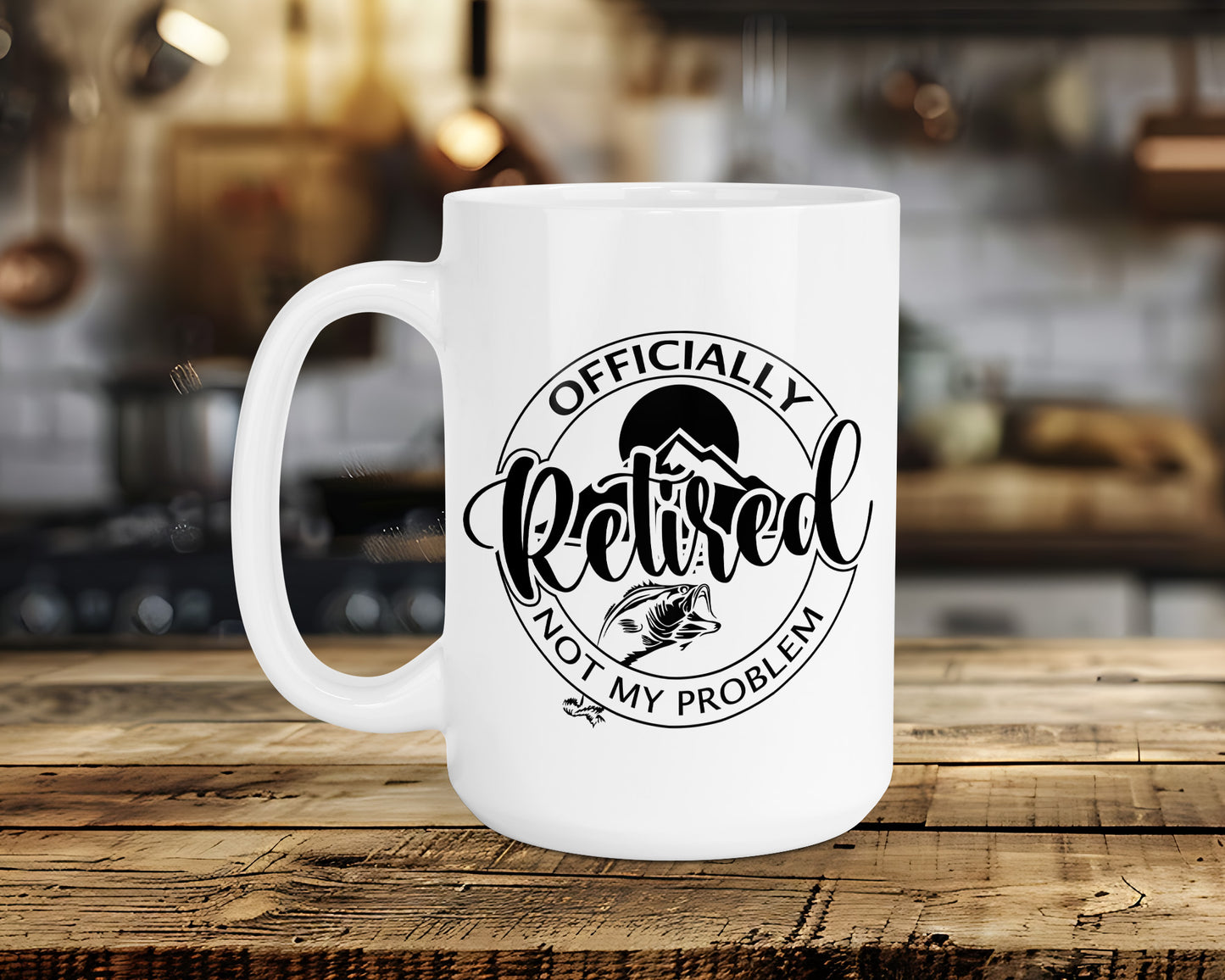 OFFICIALLY Retired NO MY PROBLEM Classic Ceramic Mug