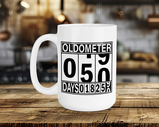 OLDOMETER "50TH BIRTHDAY" Classic Ceramic Mug