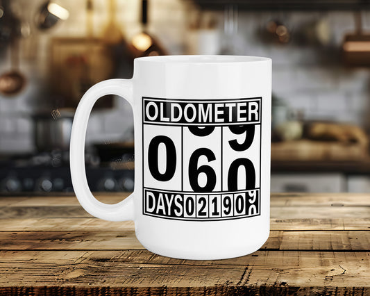 OLDOMETER "60TH BIRTHDAY" Classic Ceramic Mug