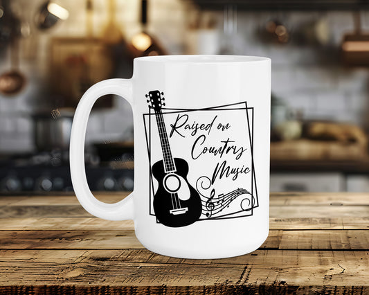 Raised on Country Music Classic Ceramic Mug