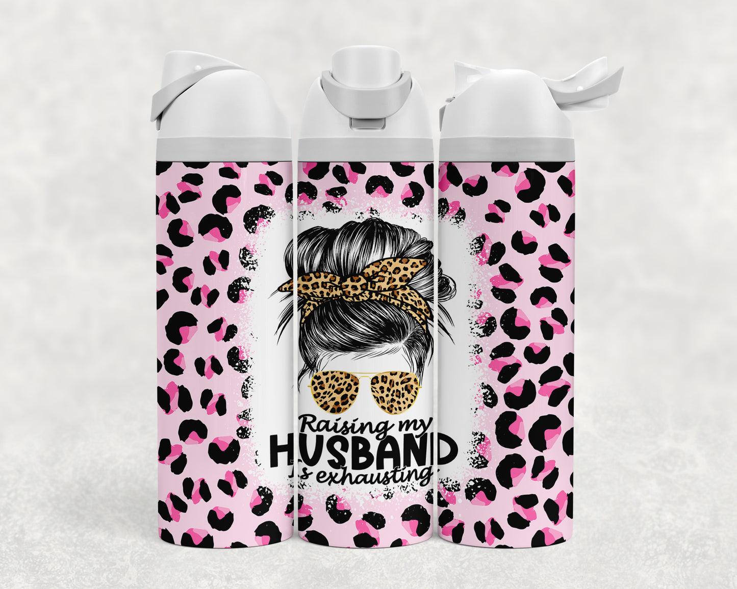 Raising my HUSBAND is exhausting Sip & Flow Water Bottle