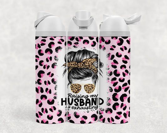 Raising my HUSBAND is exhausting Sip & Flow Water Bottle