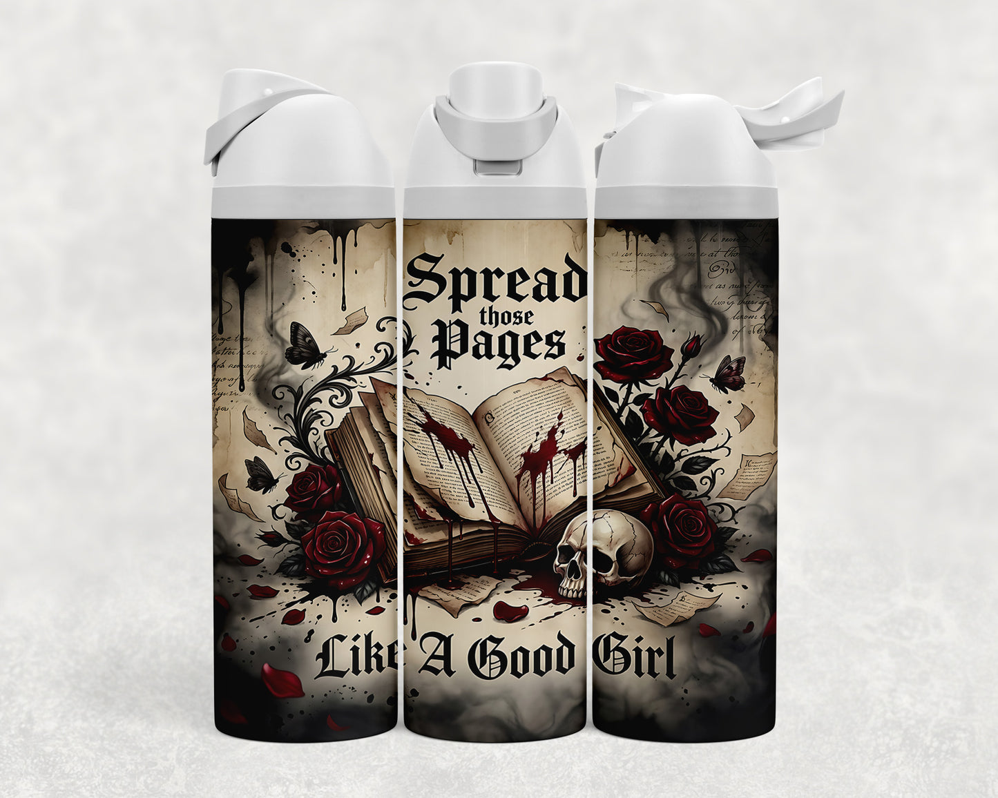 Spread Those Pages Like a Good Girl Sip & Flow Water Bottle