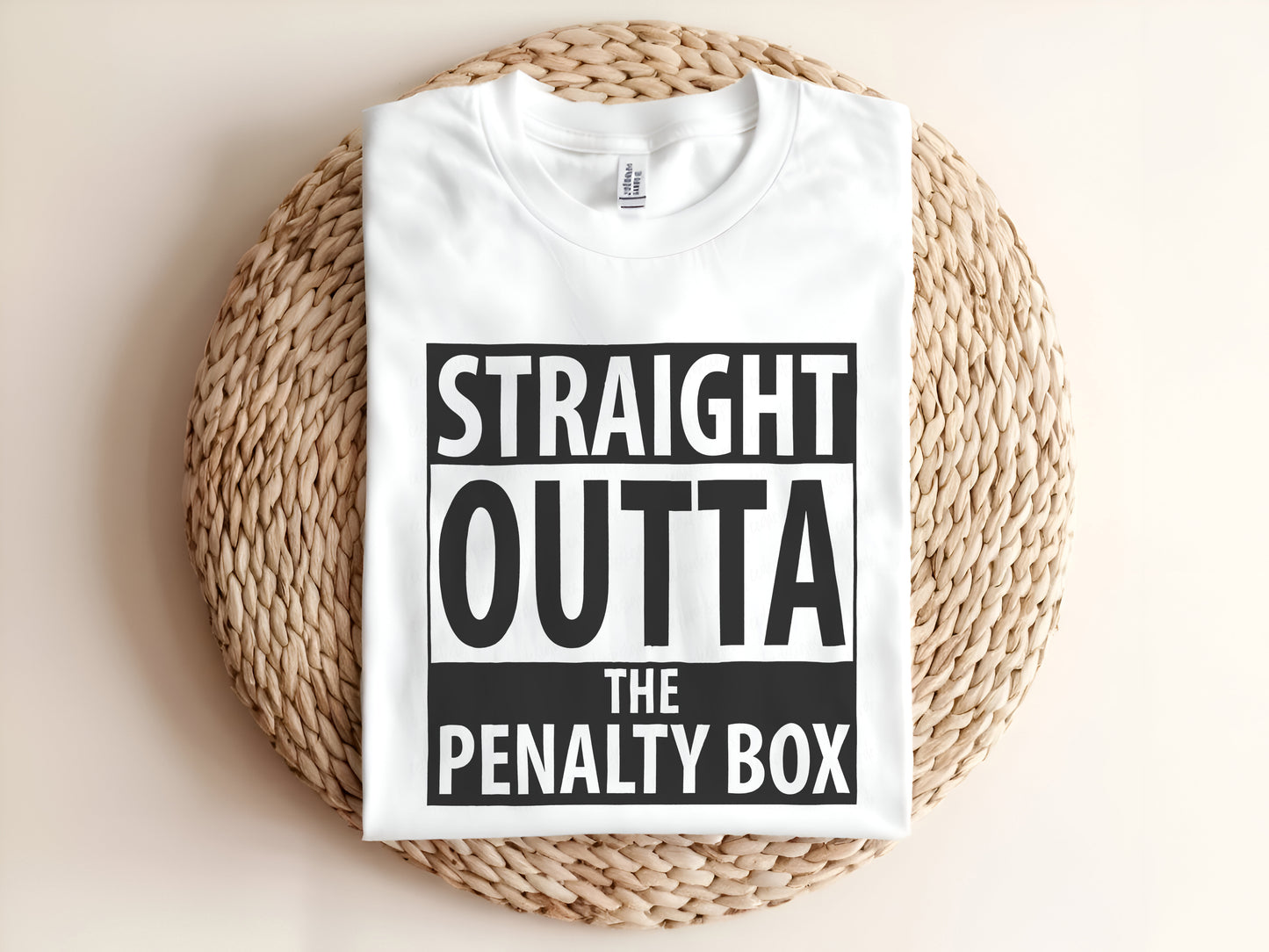 Straight outta the penalty box Adult T-Shirt