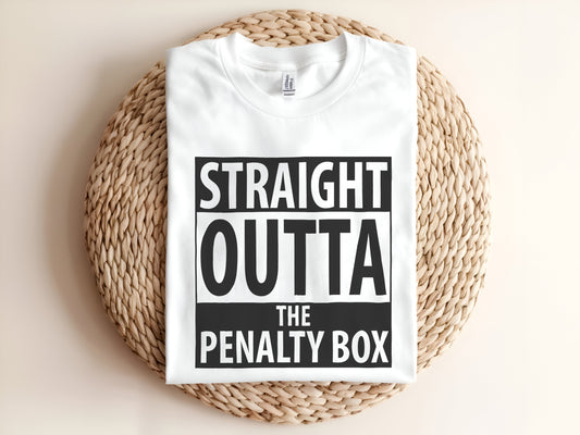 Straight outta the penalty box Adult T-Shirt