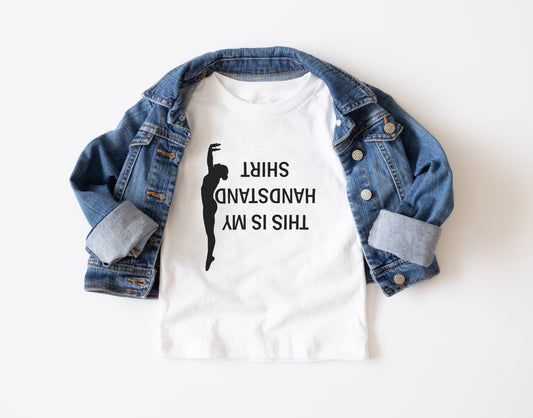This is my Handstand Shirt Trendy Youth T-Shirt , Custom Graphic Tee for Kids, Soft & Stylish
