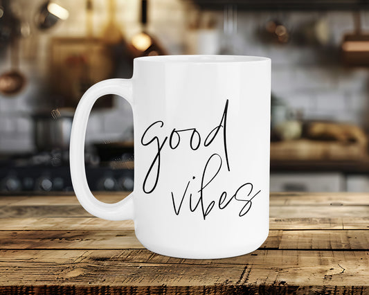 good vibes Classic Ceramic Mug