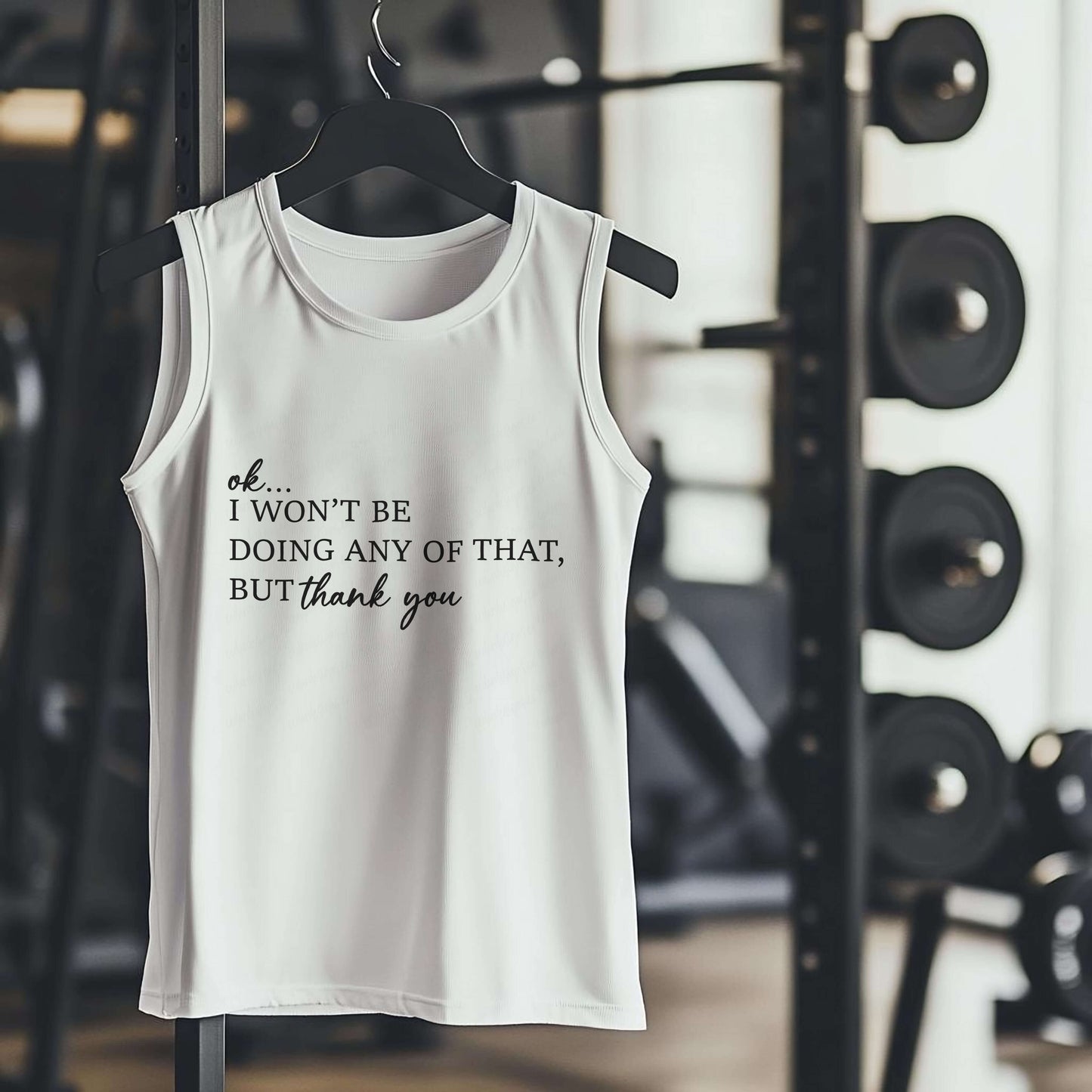 ok I WON'T BE DOING ANY OF THAT BUT thank you Premium Adult Tank – Lightweight & Versatile